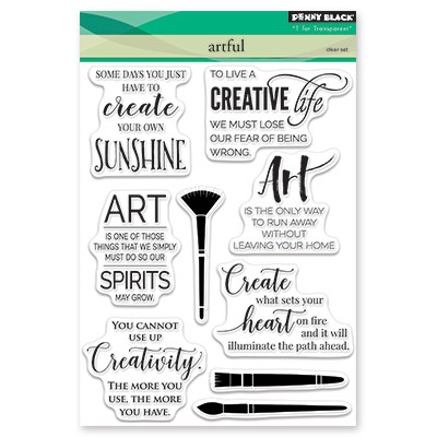 Penny Black ARTFUL Clear Stamp Set