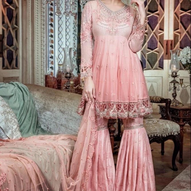 Light Pink Party Wear