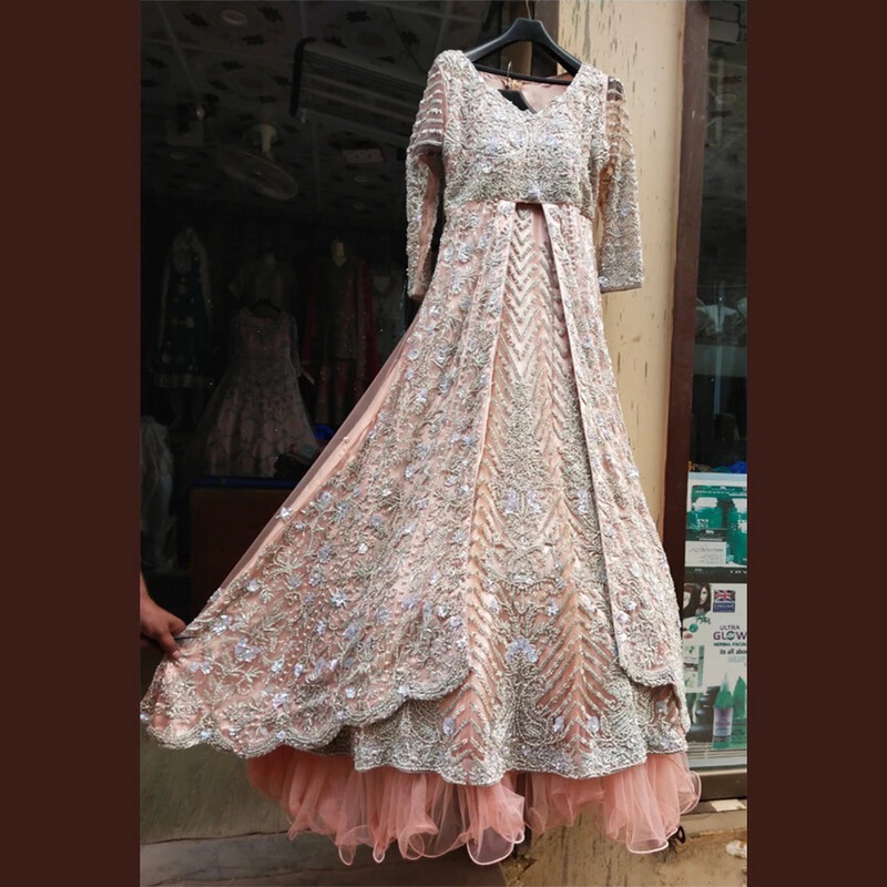 Light Peach And White Bridal