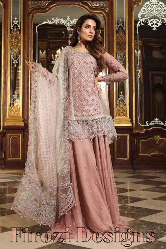 Pink Pakistani bridal Wear