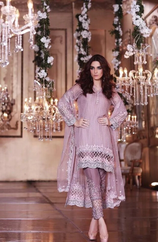 Maria B Purple Designer Wear