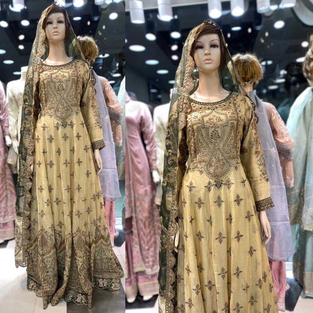 Yellow/Tan Party Wear Ready To Ship