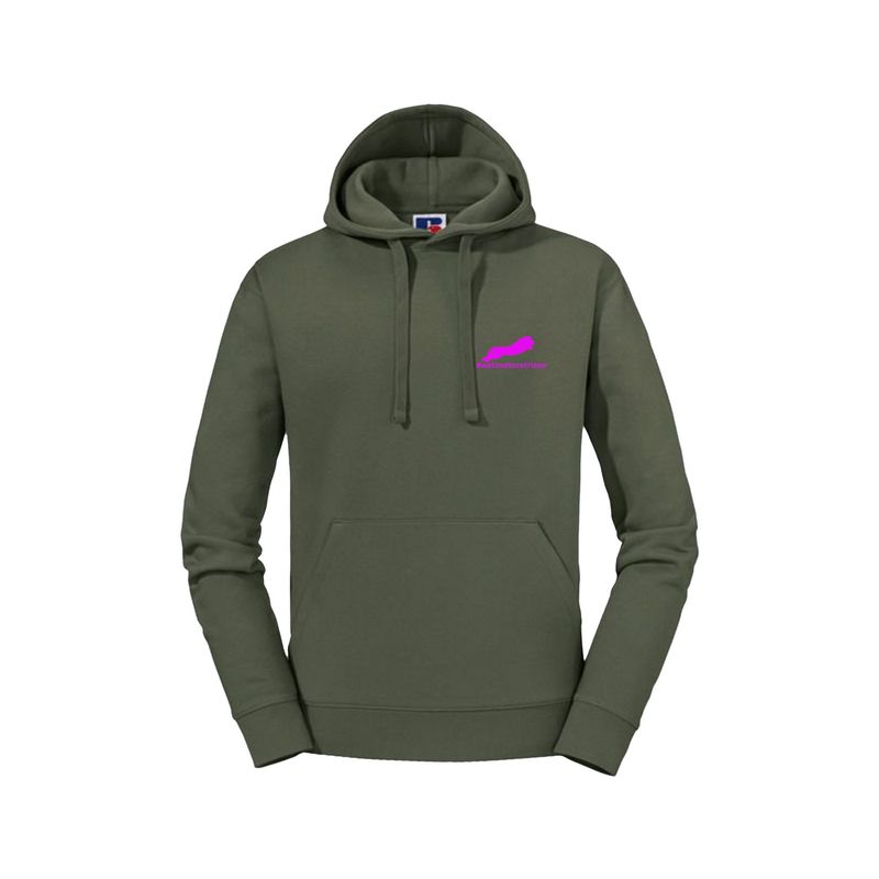 Hoodie "welovetoretrieve" Stickfarbe pink