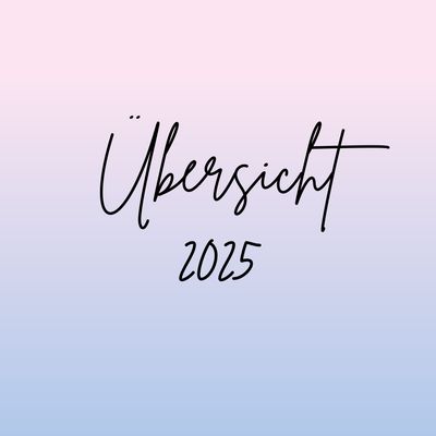 Übersicht 2025