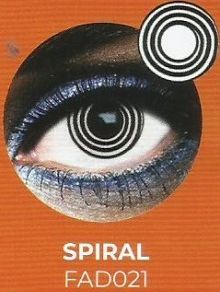 Lente contacto Halloween  Spiral de reemplazo semanal . 2 unidades