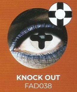 Lente contacto Halloween  Knock Out de reemplazo semanal . 2 unidades
