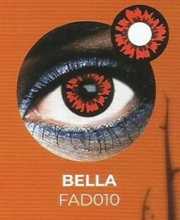 Lente contacto Halloween Bella de reemplazo semanal . 2 unidades