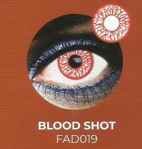 Lente contacto Halloween  Blood Shot de reemplazo semanal . 2 unidades