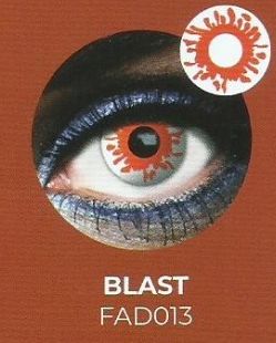 Lente contacto Halloween Blast de reemplazo semanal . 2 unidades