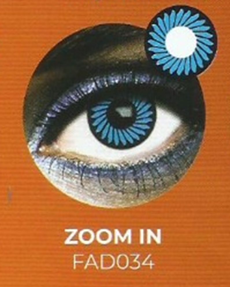 Lente contacto Halloween Zoom In de reemplazo semanal . 2 unidades