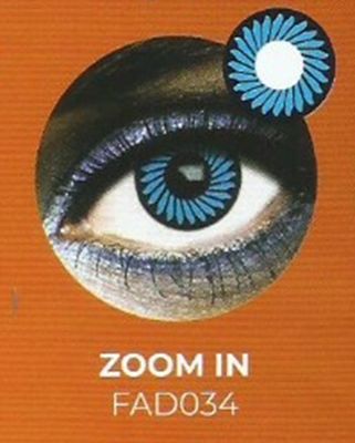 Lente contacto Halloween Zoom In de reemplazo semanal . 2 unidades
