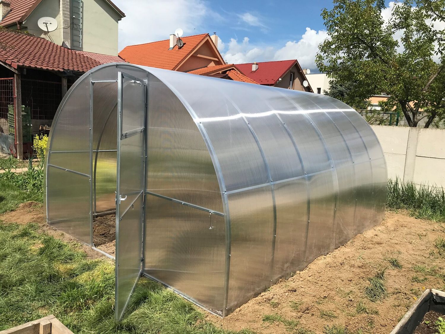 Top Rastlinjak AGROSFERA GARANT širina 3m - TOP Polikarbonat PALRAM 800 g/m² - Z DOSTAVO