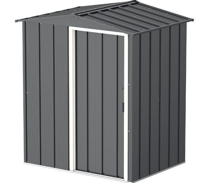 Kovinska vrtna hiška-uta-lopa 1,99 m² - 1,62m x 1,23m - TEMNO SIVA