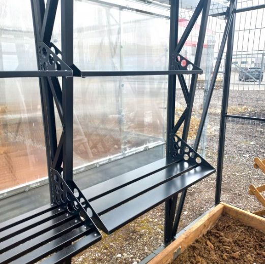 Komplet polic EHL črne barve