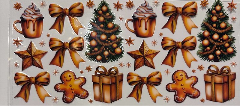 Bows Christmas Tree Gingerbread/ Brown Bows Christmas Tree Gingerbread/ Brown