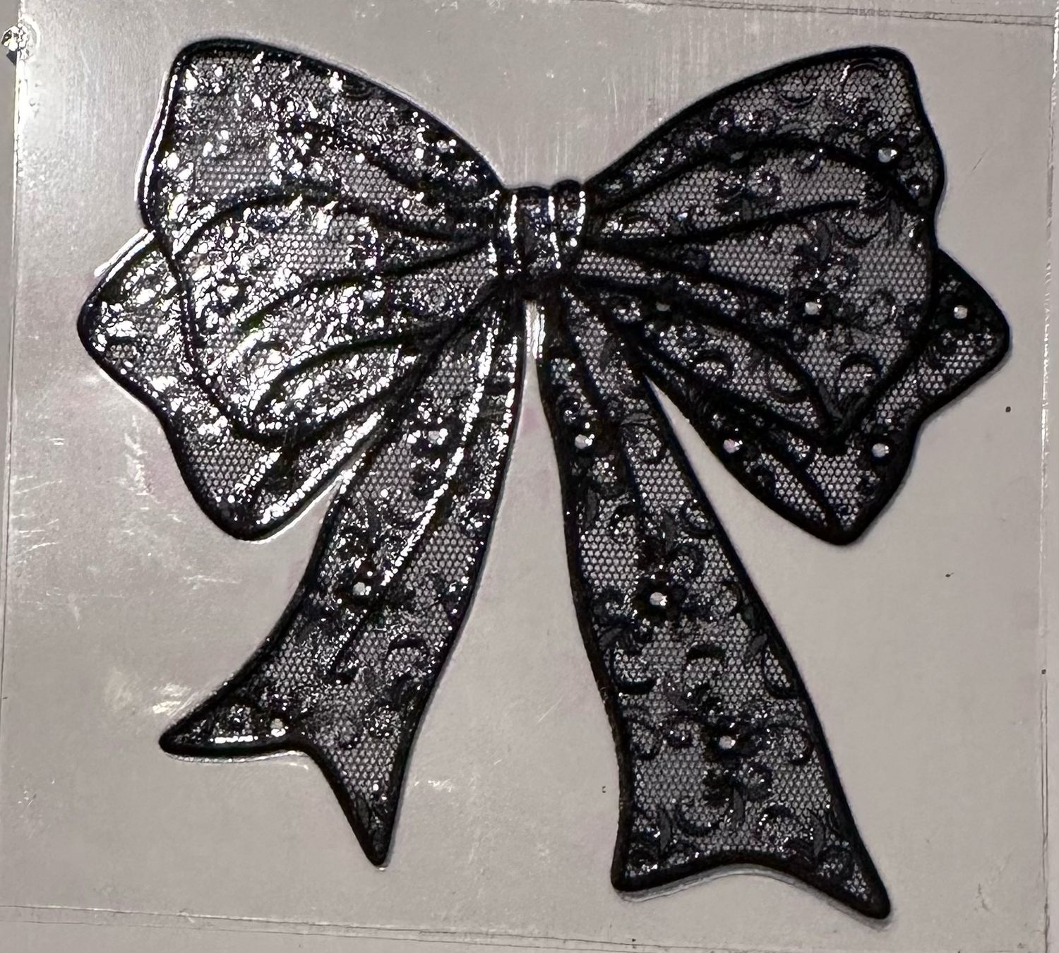 Black Bow Decal