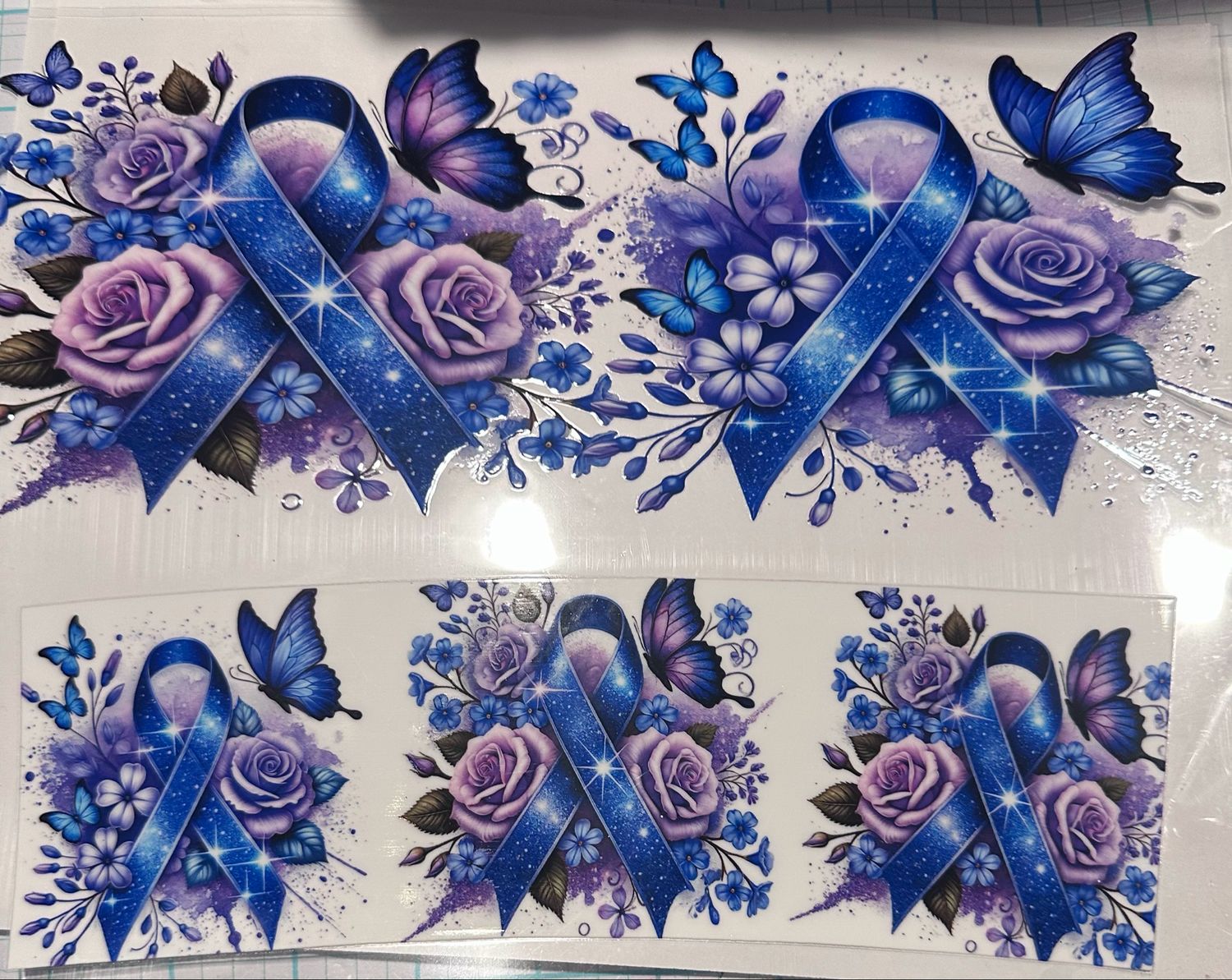 Blue Bow 40 Oz Wrap