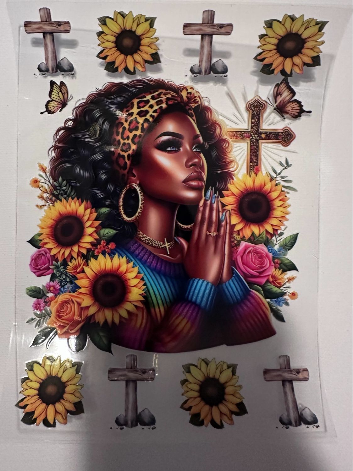 Girl Sunflower Journal Wrap