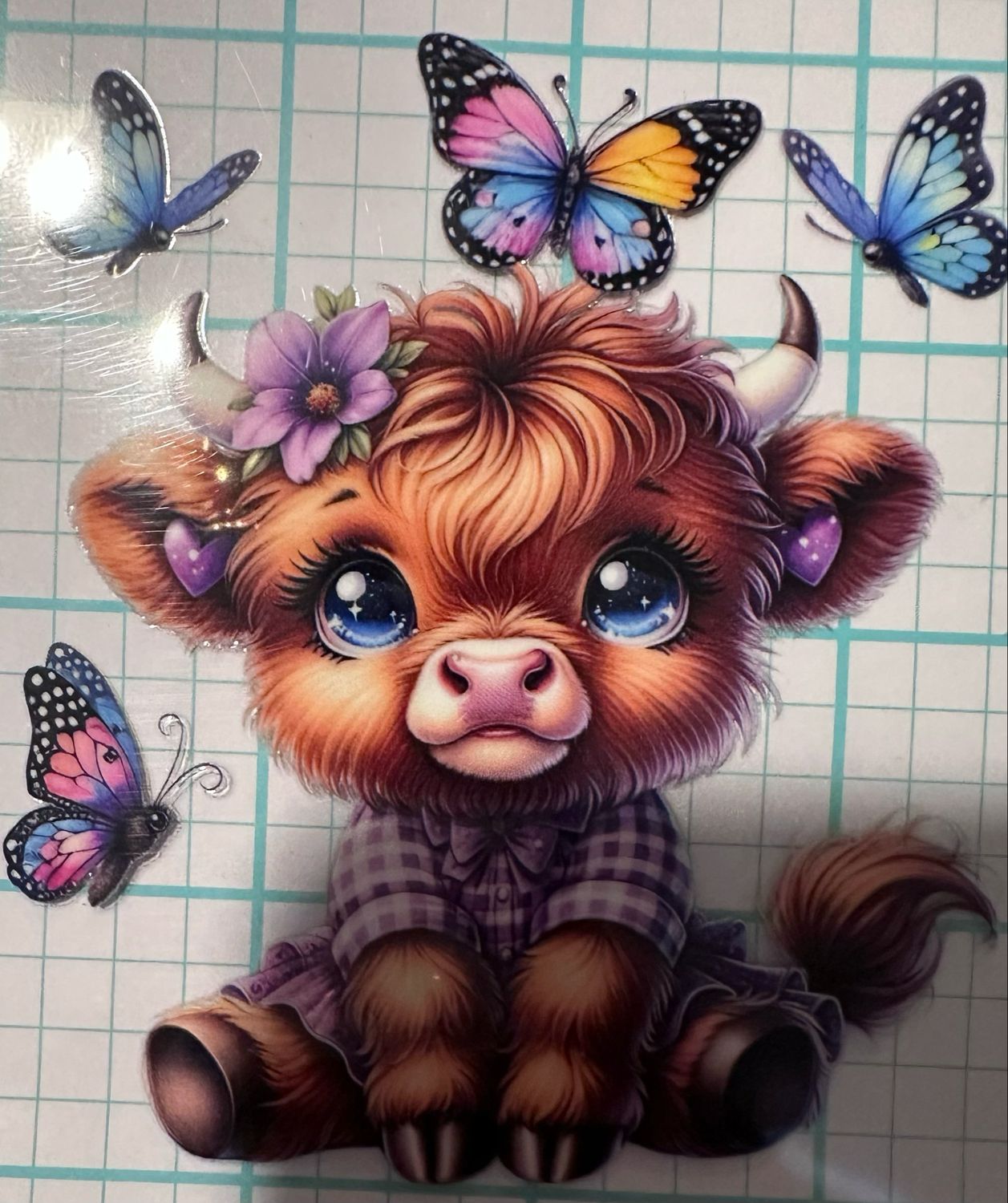 Cow With Butterfly