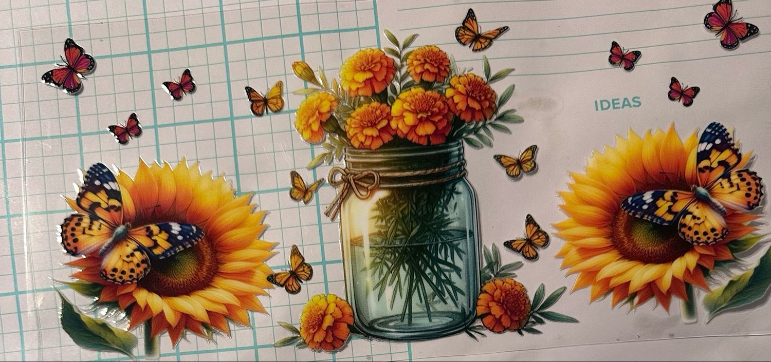 Sunflower Mason Jar