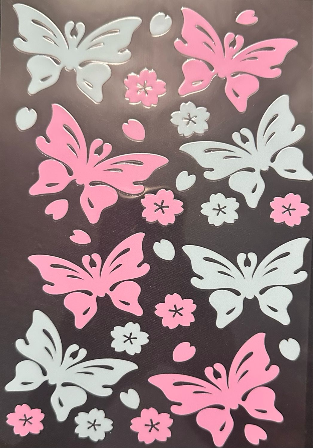 Pink Blue Butterflies