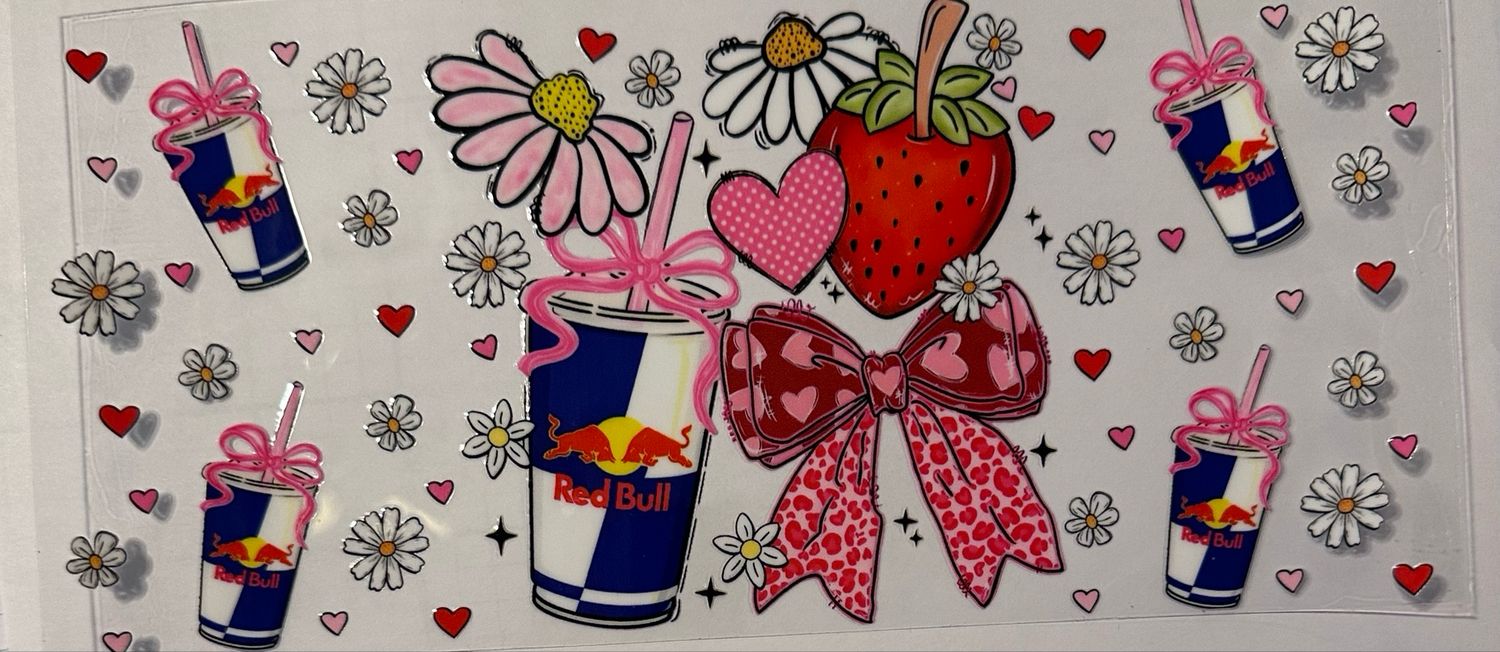 Red Bull Strawberry And Bows
