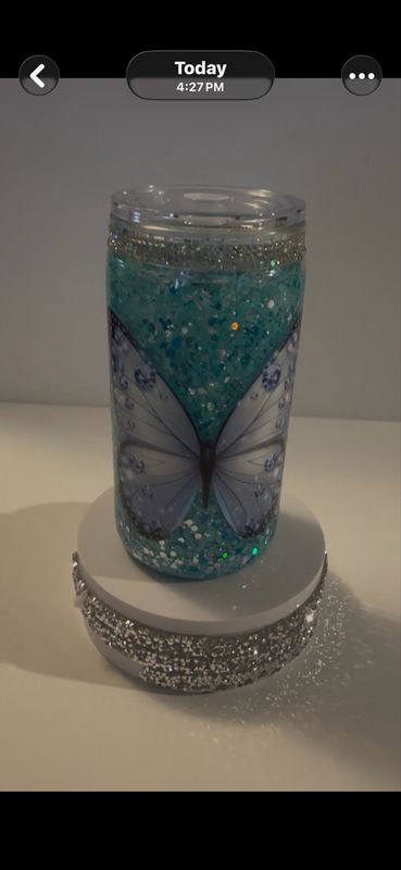 16 Oz Butterfly Snowglobe