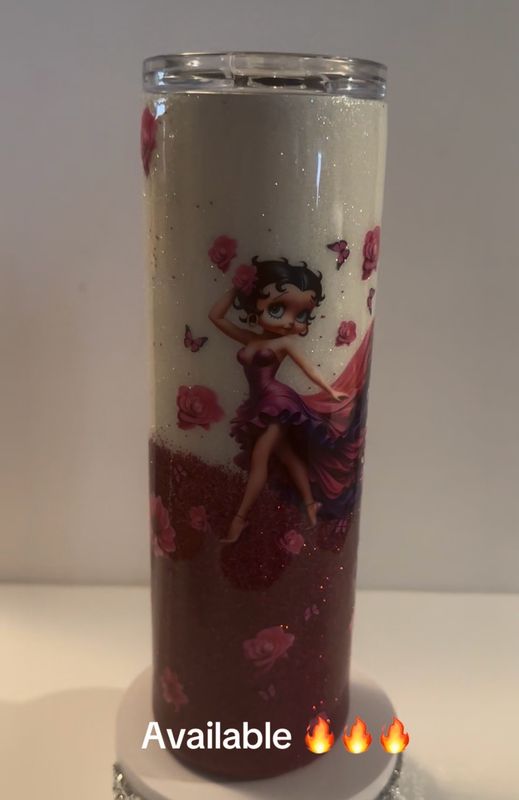 Betty/ Pink And White 30 Oz