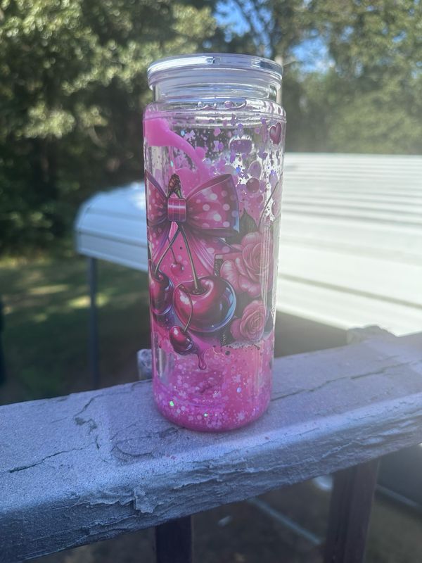 Pink Cherry Bows 20 Oz
