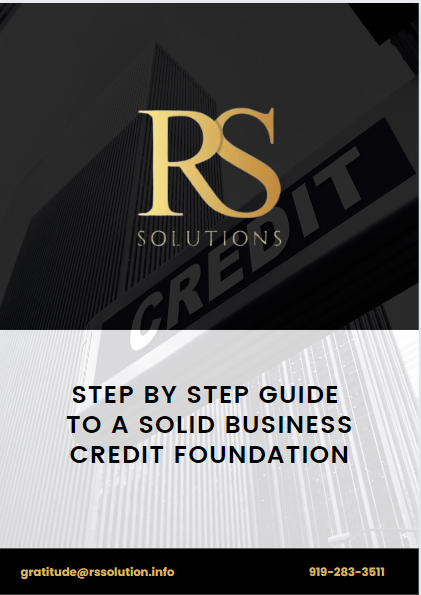 RS Solutions Step by Step Guide to Business Credit