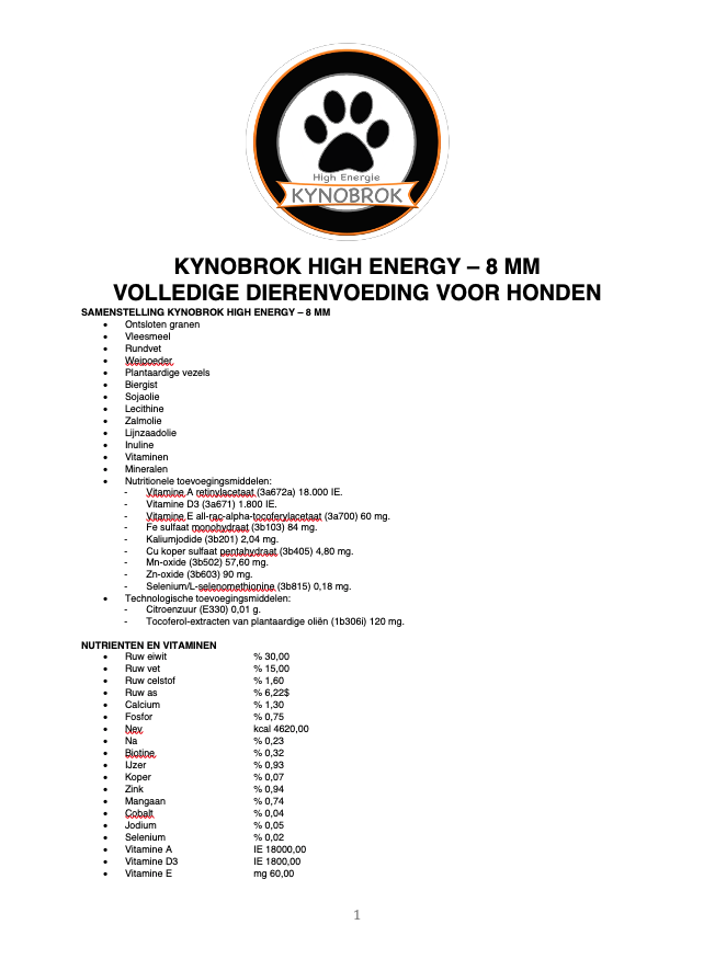 KYNOBROK High Energie