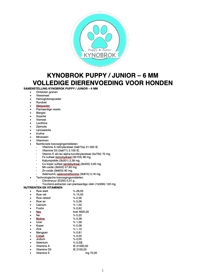 KYNOBROK Puppy & Junior