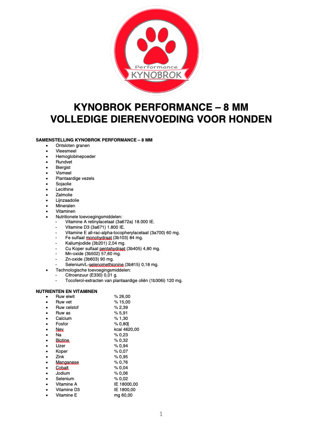 Kynobrok performance