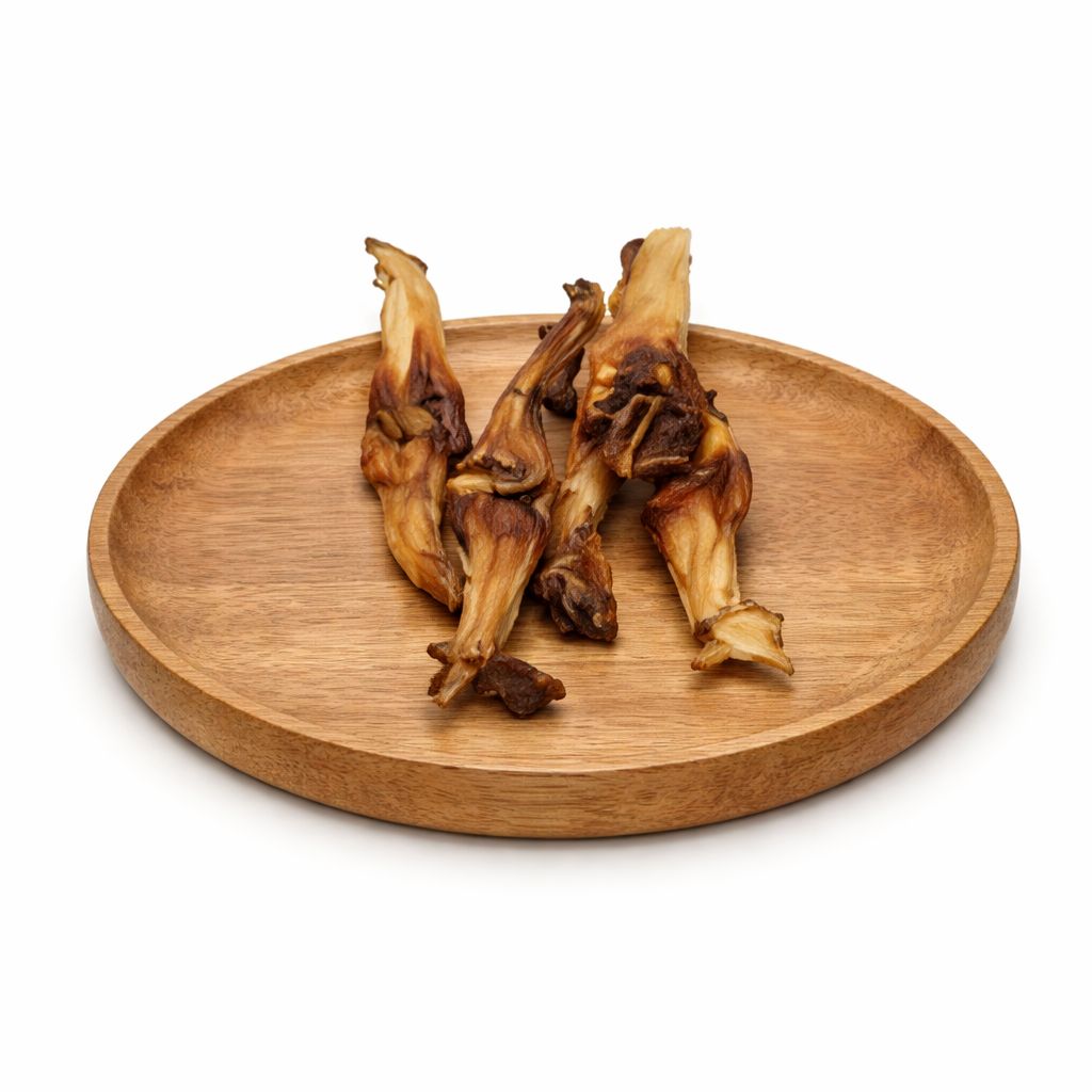 Konijnenoor gedroogd zonder haar