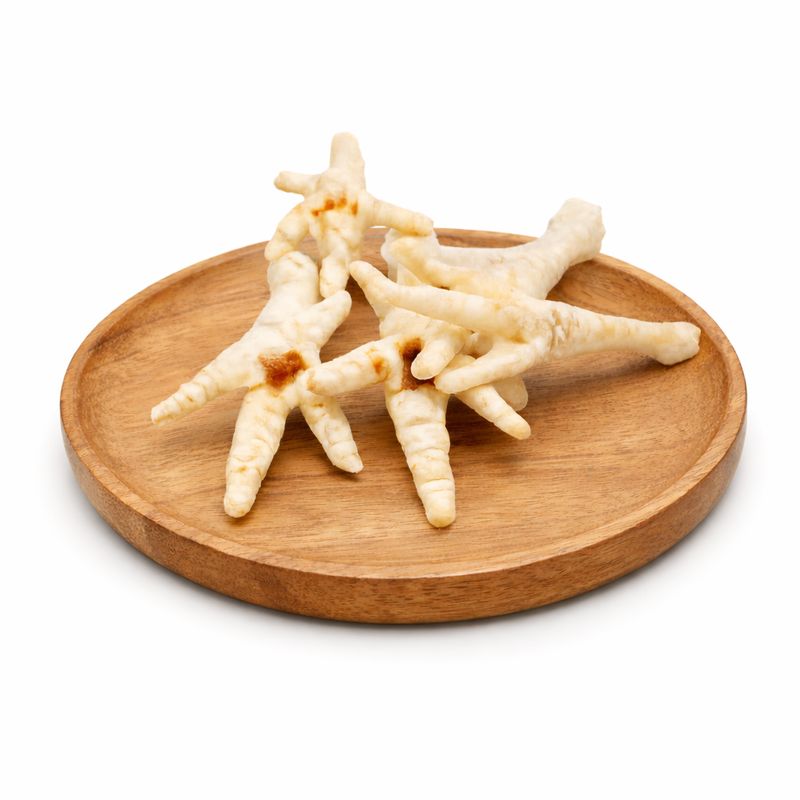 Gepofte kippenpoot wit