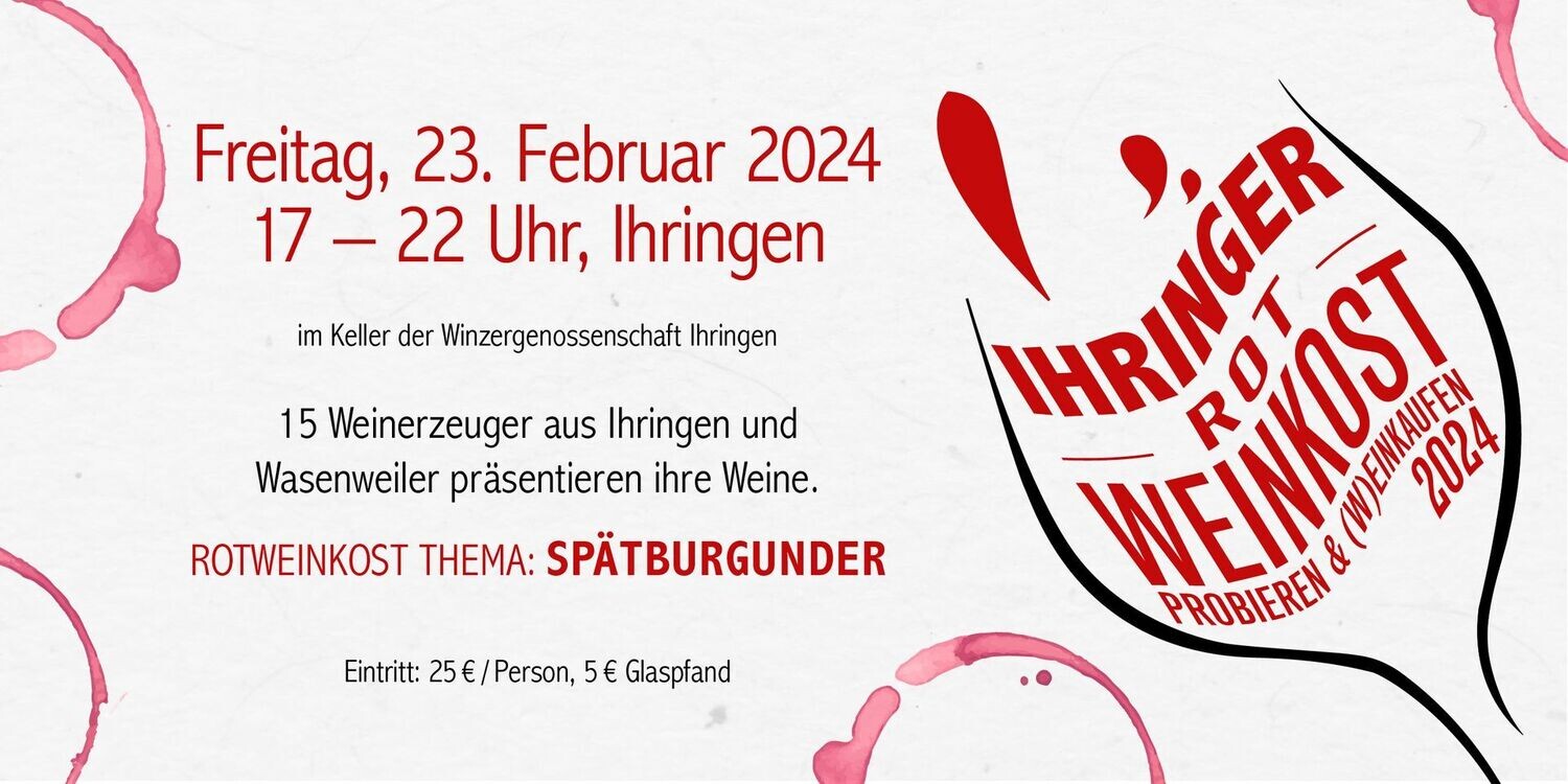 Eintrittskarte Rotweinkost 2026 Vorverkauf