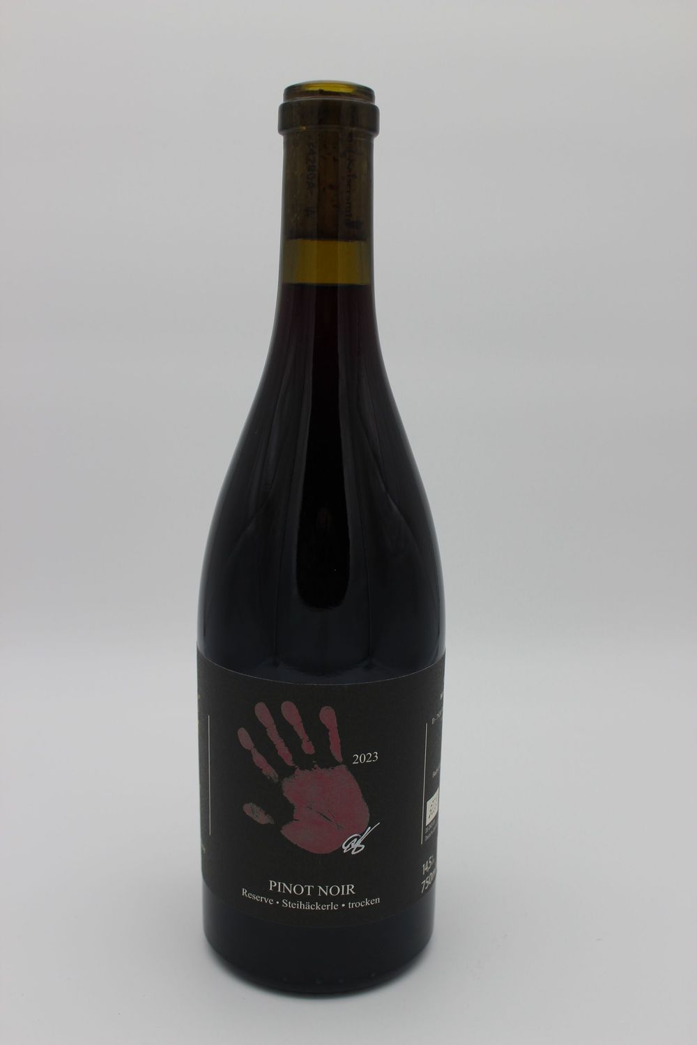 2023er Pinot Noir Reserve Steihäckerle trocken (87 Punkte bei Eichelmann) 2023er Pinot Noir Reserve Steihäckerle trocken (87 Punkte bei Eichelmann)