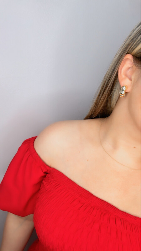 Aretes Omega 14 kt
