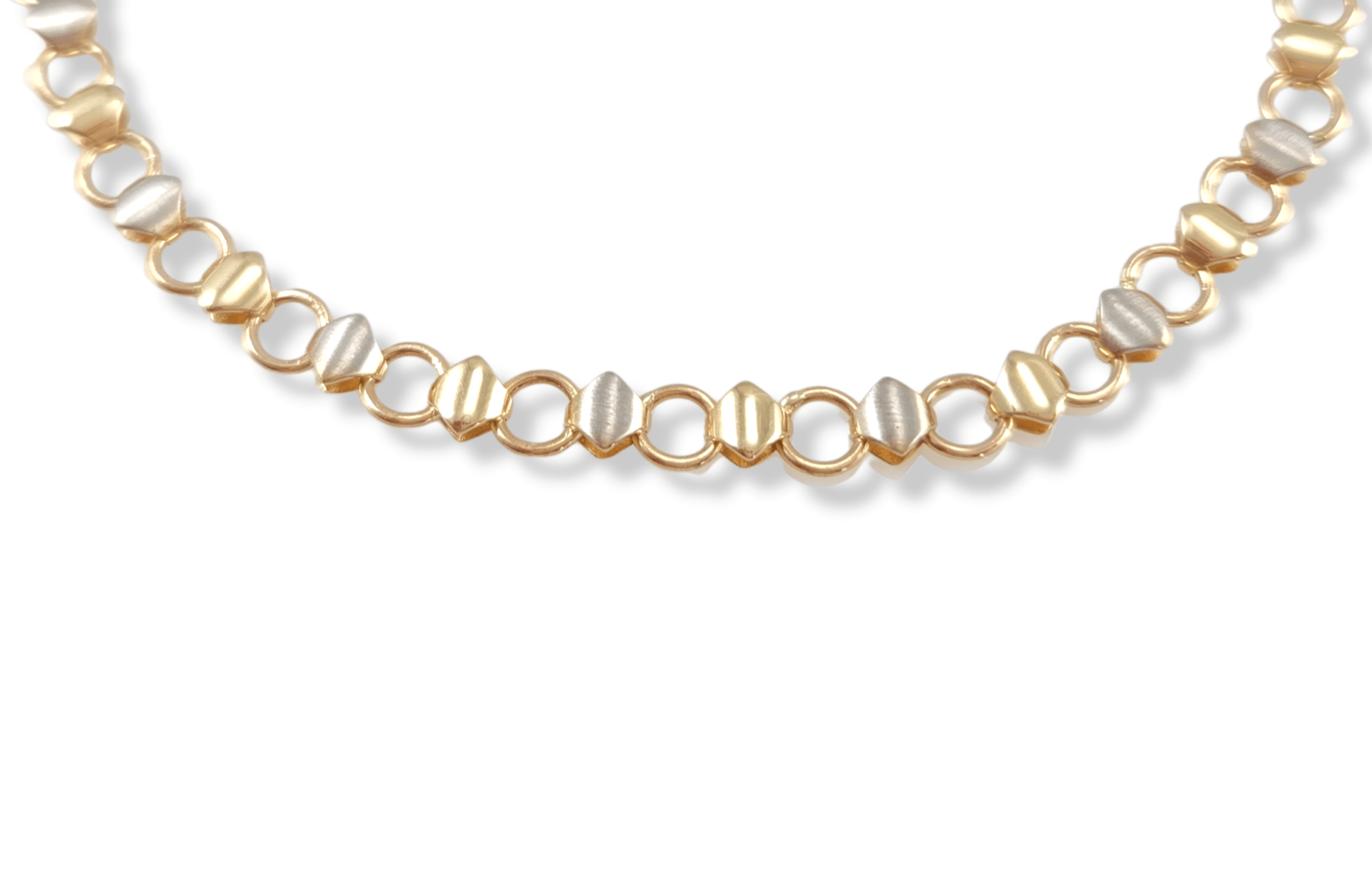 Women's Two-Tone Bracelet in 14k Gold 8
