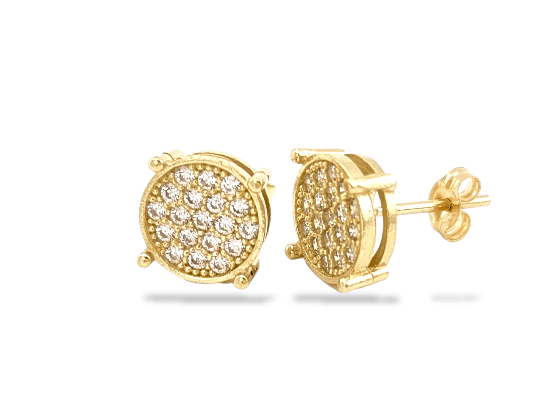 Composite Cubic Zirconia Frame with Ornate Four-Corner