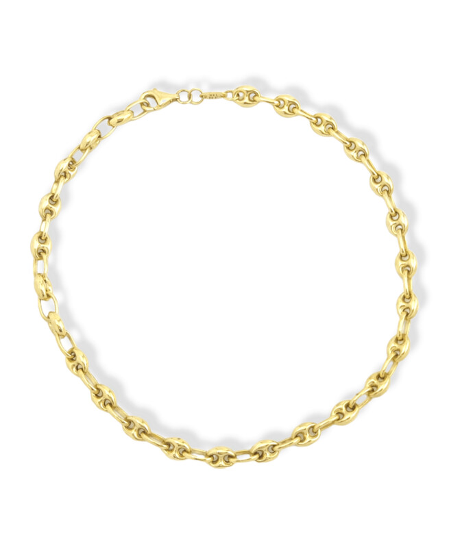 Anklet Bracelet in 14K Gold – 10"