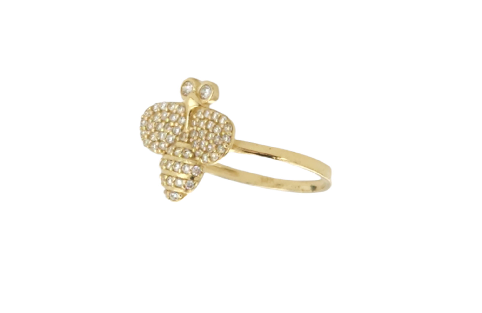 Bee Ring in 14K Yellow Gold