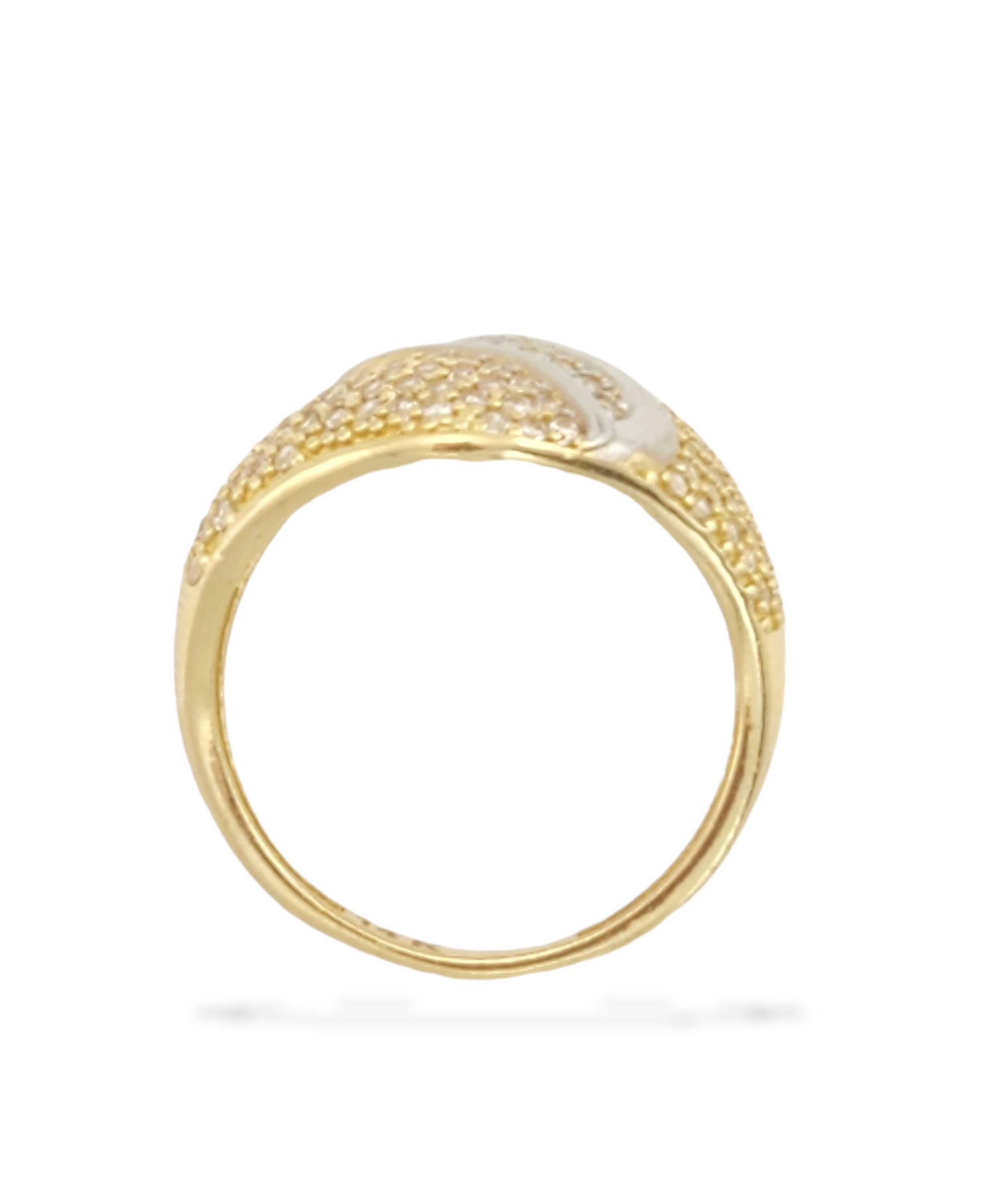 Composite Cubic Zirconia Ring in 14K Gold
