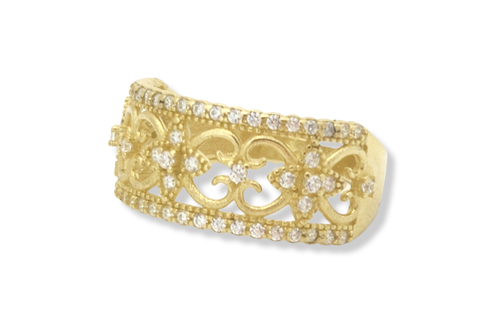 Filigree Vintage-Style Ring in 14K Yellow Gold