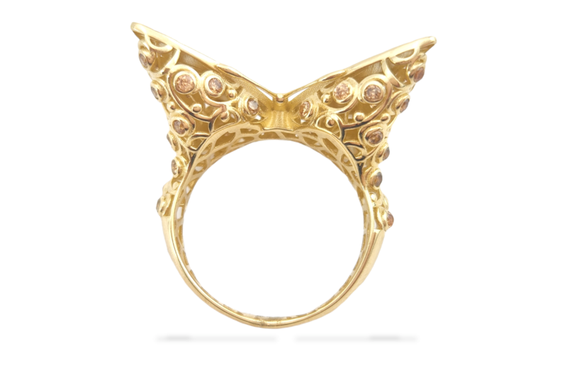 Butterfly Ring 14K Yellow Gold