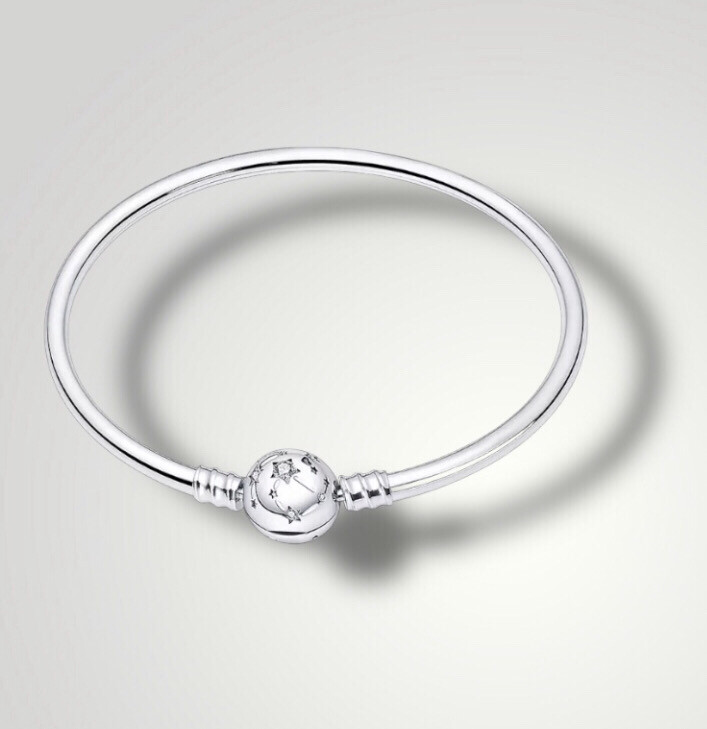 Zilveren bedel armband Stars