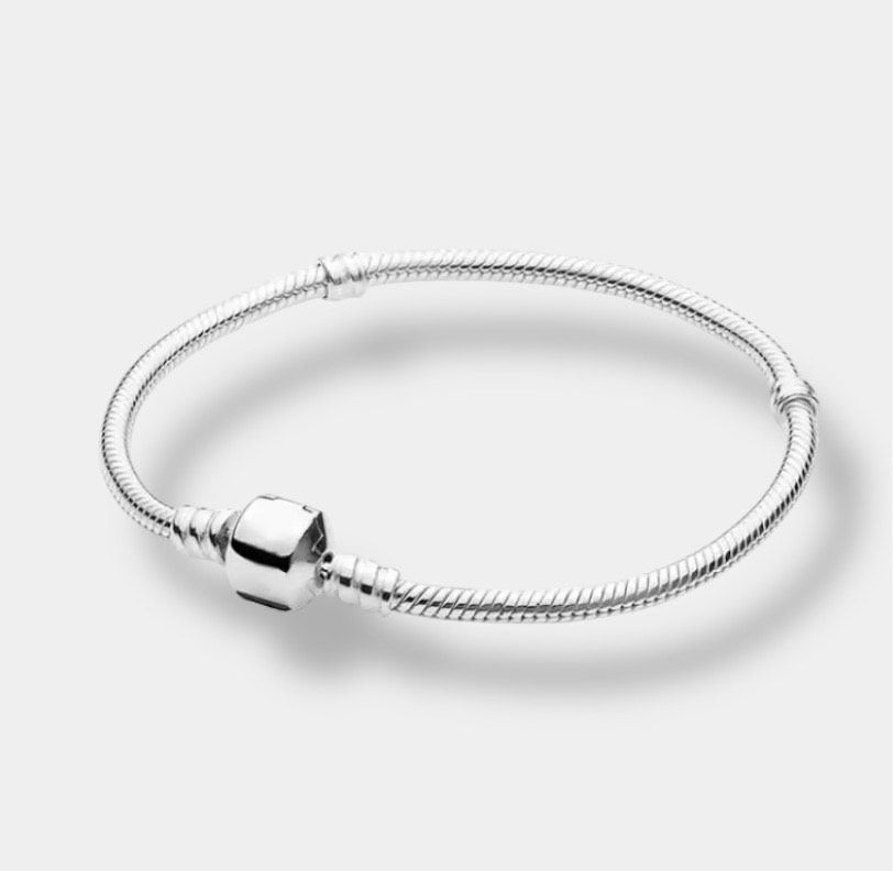 Zilveren bedel armband Nude