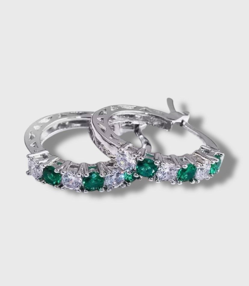 Oorbellen Chess Green