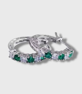 Oorbellen Chess Green