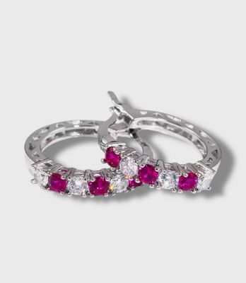 Oorbellen Chess Pink